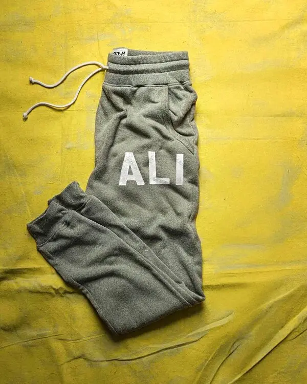 Male Vintage Heather Olive Tri-Blend Slim Fit Drawstring Sweatpants with Elastic Waistband, Fleece Lining, Cold Wash Compatible, Hang to Dry, S