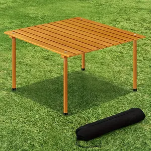 Lightweight folding table suitable for outdoor camping and picnics, portable multi-functional table, can be used for cooking, at the beach, picnics, and travel
