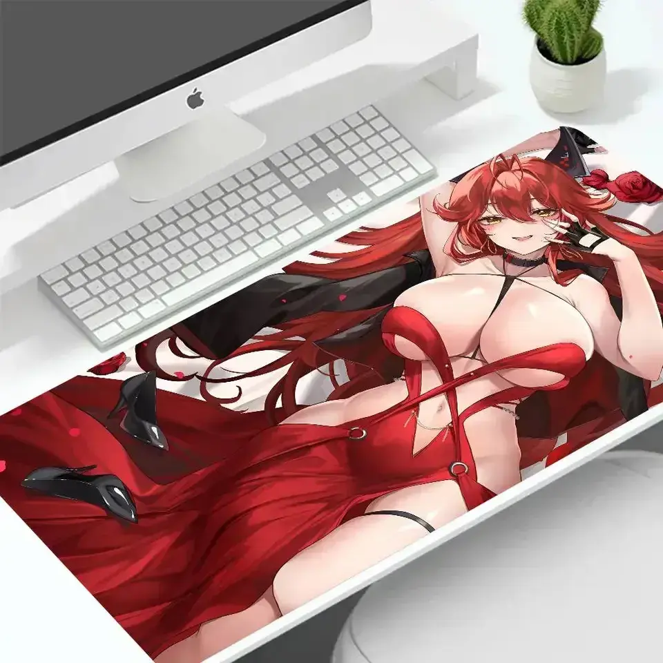 [Sale off up to 65%][Free Ship] Game Goddess Of Victory Nikke Anime Mousepad Large Keyboard Desk Mat Gaming Mouse Pad LockEdge Non-slip Mat