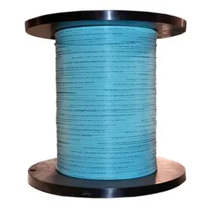 CableWholesale  1000 ft. 2 Fiber Indoor Distribution Fiber Optic Cable with Multimode 50-125 OM4 10 Gbit & Riser Rated Spool, Aqua
