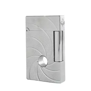 Dupont 1:1 Original DUNANT Retro Trench 007 Sliver amazing Lighter (NO FUEL) Crisp Sound, Adjustable Soft Flame, luxury Birthday Gift bf
