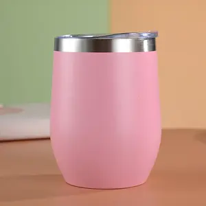 Eggshell Shape Insulated Cup, 350ML/12oz, Wine Egg Cup, Perfect for Office, School, Outdoor, Daily Use, Ideal for Drinking Water