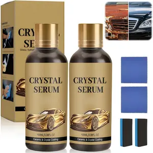 2PCS 100ML PTZ Crystal Serum – Advanced Graphene Ceramic Coating for Cars,9H Graphene Coating for Auto Car Detailing, High Gloss Crystal Coating for Car Lovers & Detailers