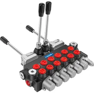 VEVOR Hydraulic Directional Control Valve, 7 Spool Hydraulic Spool Valve, 11 GPM Hydraulic Loader Valve, 4500 PSI Directional Control Valve, Hydraulic Valves And Controls For Tractors Loaders TanksVEVOR Super Brand Day
