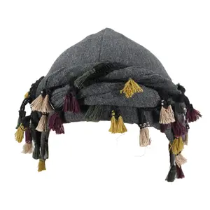 Unique Twisted Turban Headwrap - Soft, Breathable, Ethnic African-Inspired Design, Unisex Fashion Accessory with Tassels, Knotted Detail, Perfect for Music Festivals, Cultural Events, and Everyday Style，Juneteenth Fashion