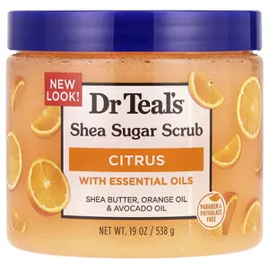 Dr. Teal's Shea Sugar Scrub, Citrus, 19 oz (538 g)