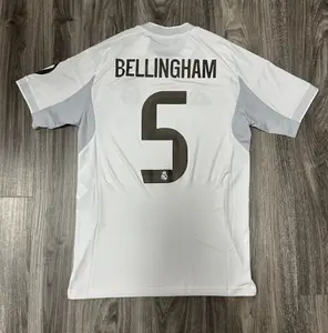 5 BELLINGHAM REAL MADRID 25/26 HOME JERSEY MENS SIZES WHITE COLOR JJ1931