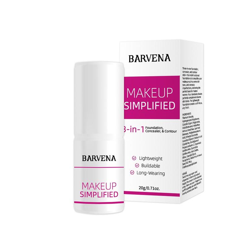 Waterproof Sweatproof Moisturizing Full Coverage Foundation Stick, Pore Minimizing Oil Control, Perfect for All Skin Tones, 20g Gift