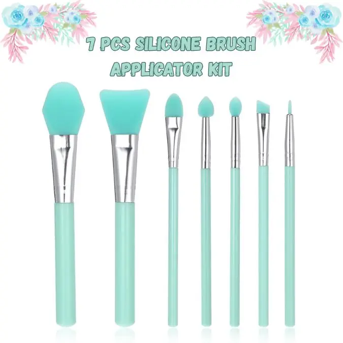 7PCS Jelly Mask Applicator Brush Set – Reusable Silicone Brushes for Face Masks, Eye Cream, Jelly Mask Applicator Brushs, Sleeping Mask, Mud Mask, Body Lotion & Skincare Use- Perfect Halloween gift