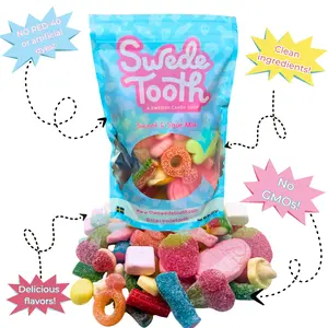 Swedish Candy- Sweet & Sour Mix- 1/2lb and 1lb - Bonbon Snack Bites- Swedish Candy Mix