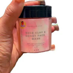 Rose Clay & Honey Face Mask - Natural Skincare Treatment for Skin Repair and Hydration