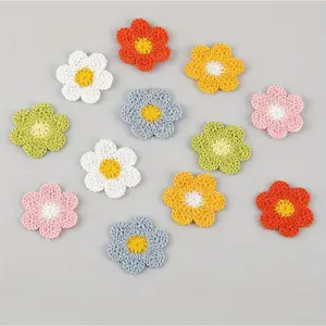 Flower Shaped Embroidery Patch, 12pcs/set DIY Sewing Flower Patch for Clothes, Bags, Hat, Decoration Cloth Patch