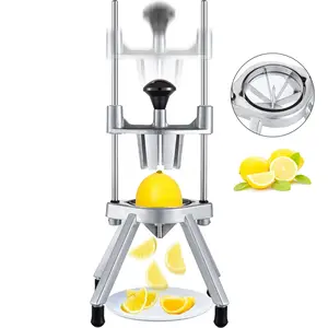 VEVOR 6-Section Commercial Easy Wedger Stainless Steel Blade Fruit Lime Slicer,  , Lemon Cutter for Home Bar Restaurant Aluminium Kitchen