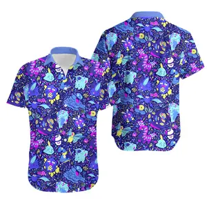 Poison PKM Hawaiian Shirt, Soft Hawaii Shirt, 3D Hawaiian Aloha Shirt Summer Beach Shirt