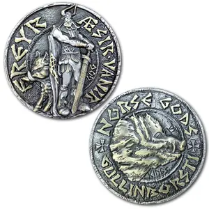 Freyr Viking Norse God Ancient Collectible Coin Unisex Collectible Norse Mythology Coin with Detailed Design
