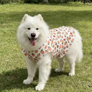 Large Dog Clothes Vest Dress Spring Summer Thin Style for Medium and Large Dogs, Suitable for Golden Retrievers, Samoyeds, Border Collies, Labradors, Anti-Shedding