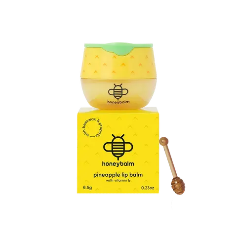 Honeybalm Lip Balm with Vitamin E - Single Pack Beeswax Moisture - 100% Natural Ingredients Cruelty-Free Handcrafted Classic Flavor