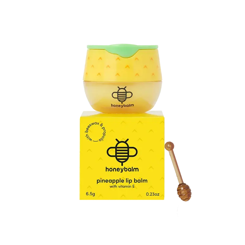 Honeybalm Lip Balm with Vitamin E - Single Pack Beeswax Moisture - 100% Natural Ingredients Cruelty-Free Handcrafted Classic Flavor