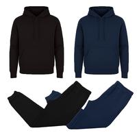 (2 Pack-Pullover Set) Black-Navy