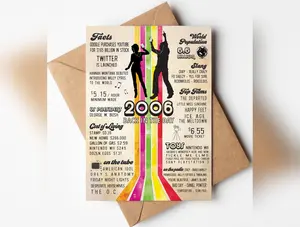 Katie Doodle ® - 18th Birthday Card (Back-in 2006) with Envelope