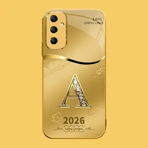 Suitable for [Galaxy A14 5g] high-end phone case🤩，choose from 26 letters of the English alphabet, each with an exquisite auspicious cloud pattern to bring you good luck YM99