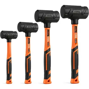 4-  Blow Hammer Set (0.5lb, 1lb, 2lb, 3lb) - - Molded , Steel Shot Filled, No Rebound, Non-Spark, Non-Slip Grip, for Auto, Carpentry & Tile Work