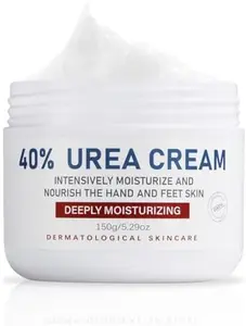 40% Urea Cream for Feet & Hands - Maximum Strength Foot Cream for Dry, Cracked Heels, Calluses & Rough Skin (5.29 oz)
