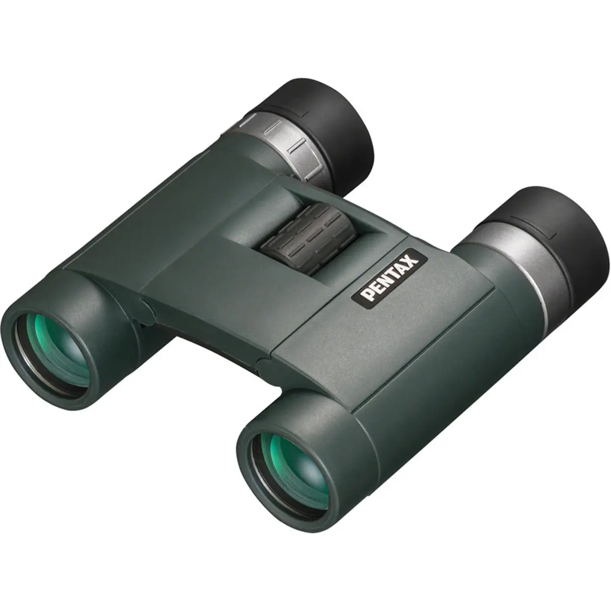 Pentax 8x25 AD Series Water Proof Roof Prism Binocular with 5.5 Degree Angle of View, Green
