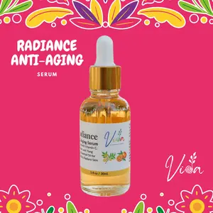 VIDA Radiance Anti-Aging Serum | Vitamin C, Hydrating, Brightening | Firming Botanical Skincare for Youthful Glow