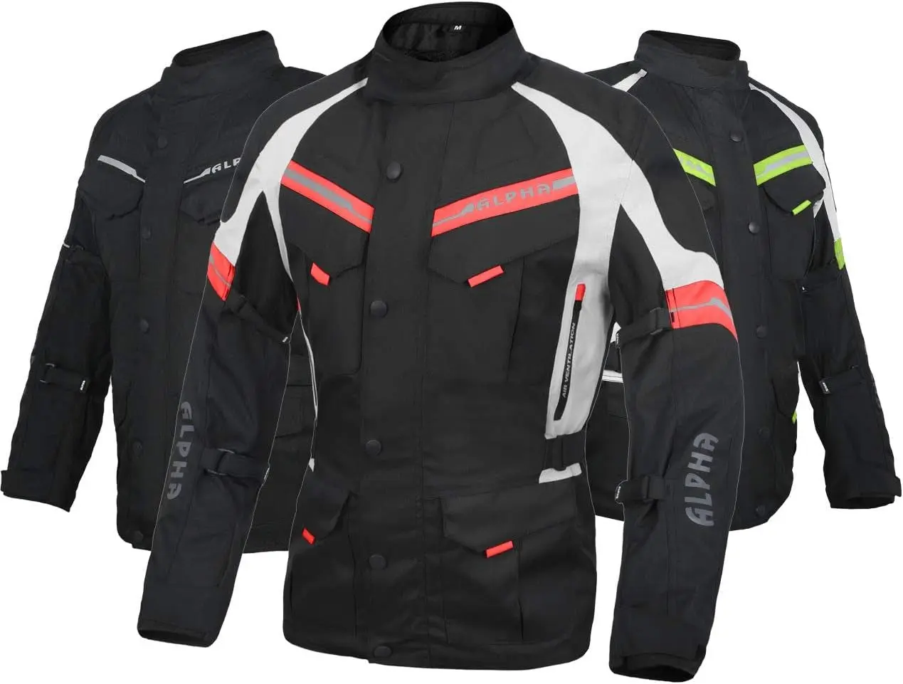Men's All Seasons Motorcycle Jacket for Adventure Touring & Biking, Waterproof Reissa Outerwear with Removable CE Armor Set & Insulated Liner, American Sizes