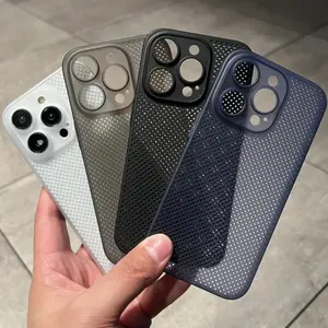 Heat Dissipation Breathable Cooling Case For iPhone 16 15 14 Plus 13 12 11 Pro Max Ultra Thin Matte Hard PC Slim Back Cover