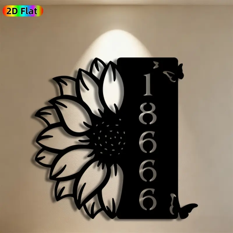 1pc Sunflower Metal Wall Art, Vibrant Sunflower Statue Mural, Ideal Gift for New Year, Easter, Garden Enthusiasts, Rust-Resistant Metal Wall Decor Wall Sculptures, Perfect for Outdoor Garden Wall & Backyard Fence, Charming Patio Wall Art