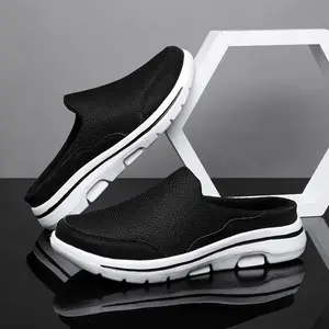 2026 New Trendy Men's Sport Mules, Breathable Mesh Casual Slippers for Outdoor Activities & Daily Errands