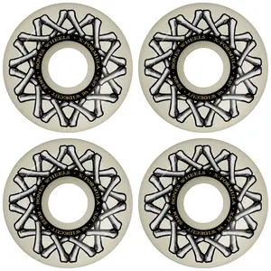 Bones Skateboard Wheels 55mm X-Formula Widecut V6 97A White