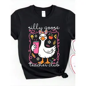 Goose Teacher Club Shirt, Funny Teacher Club T-Shirt, Cute Back To School Tee, Teacher Appreciation Gift, Funny Gift For Teacher