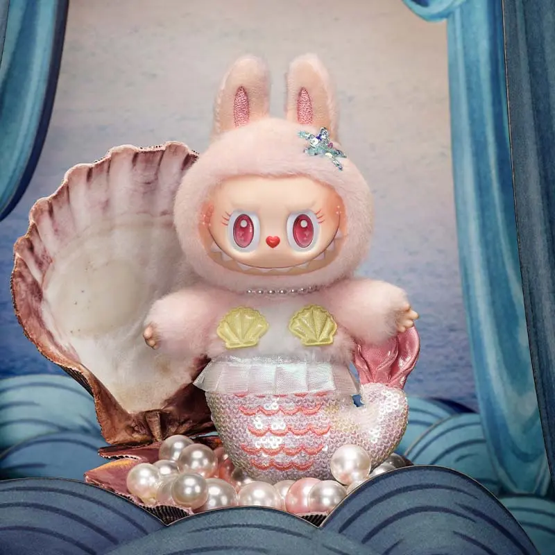 (cat1236) POP MART Mermaid Plush with Vinyl Doll Hang Card (cat1236) POP MART Mermaid Plush with Vinyl Doll Hang Card
