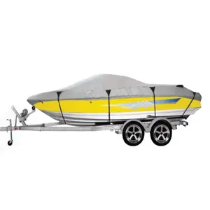 Premium 600 Denier Boat Cover Size D, fits 17ft to 19ft Boats