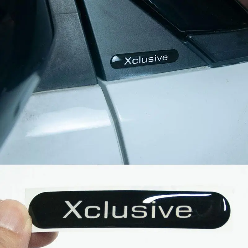 3D Xclusive Emblem Logo Waterproof Exterior Car Stickers For Mercedes Smart 451 450 Fortwo Decoration Accessories
