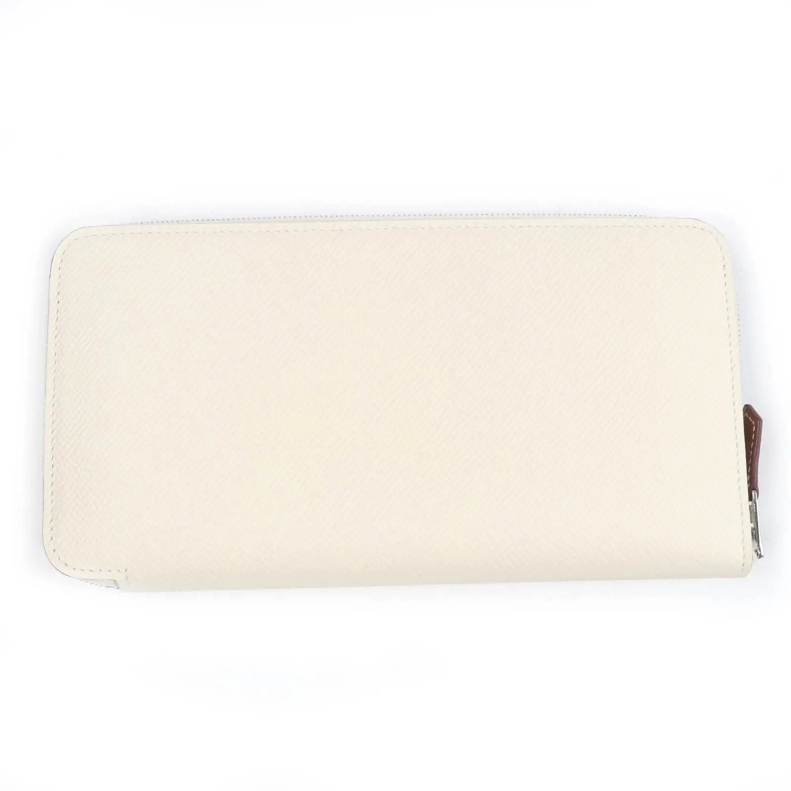 Pre-owned HERMÈS Calfskin Small Leather Goods Hermes Azap Long Epsom Leather Wallet