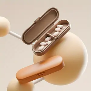 4pcs Portable Magnetic Style Medicine Pill Storage Box/Jewelry Storage Box
