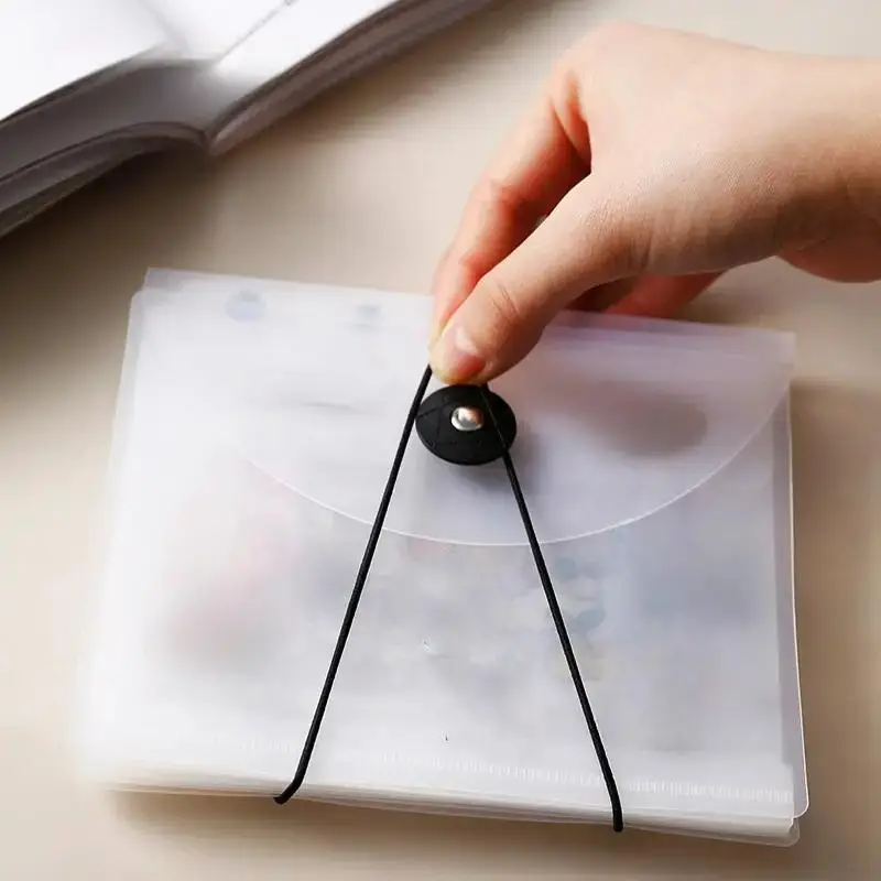 Clear Storage Box for Sticker, 1 Count A6 Portable Multi-layer File Folder for Cash & Bill, File Organizer for Home Office School, Office Stationery &