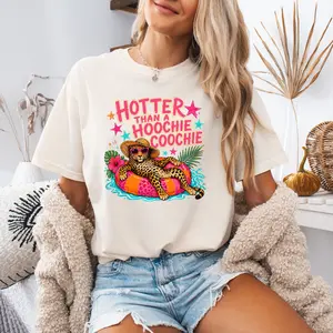 Hottier than a Hoochie Coochie Comfort Color Unisex Garment-Dyed T-shirt