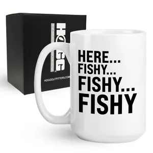 Here Fishy Coffee Mug