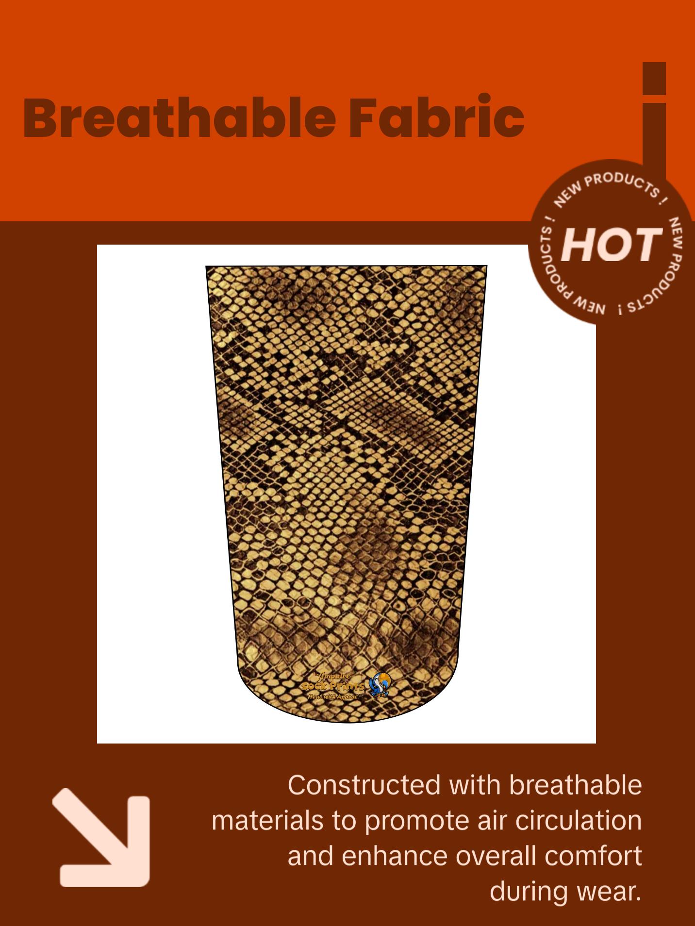 Amputee Sock "Snake skin V1",Stump Sock, Prosthetic Limb Sock