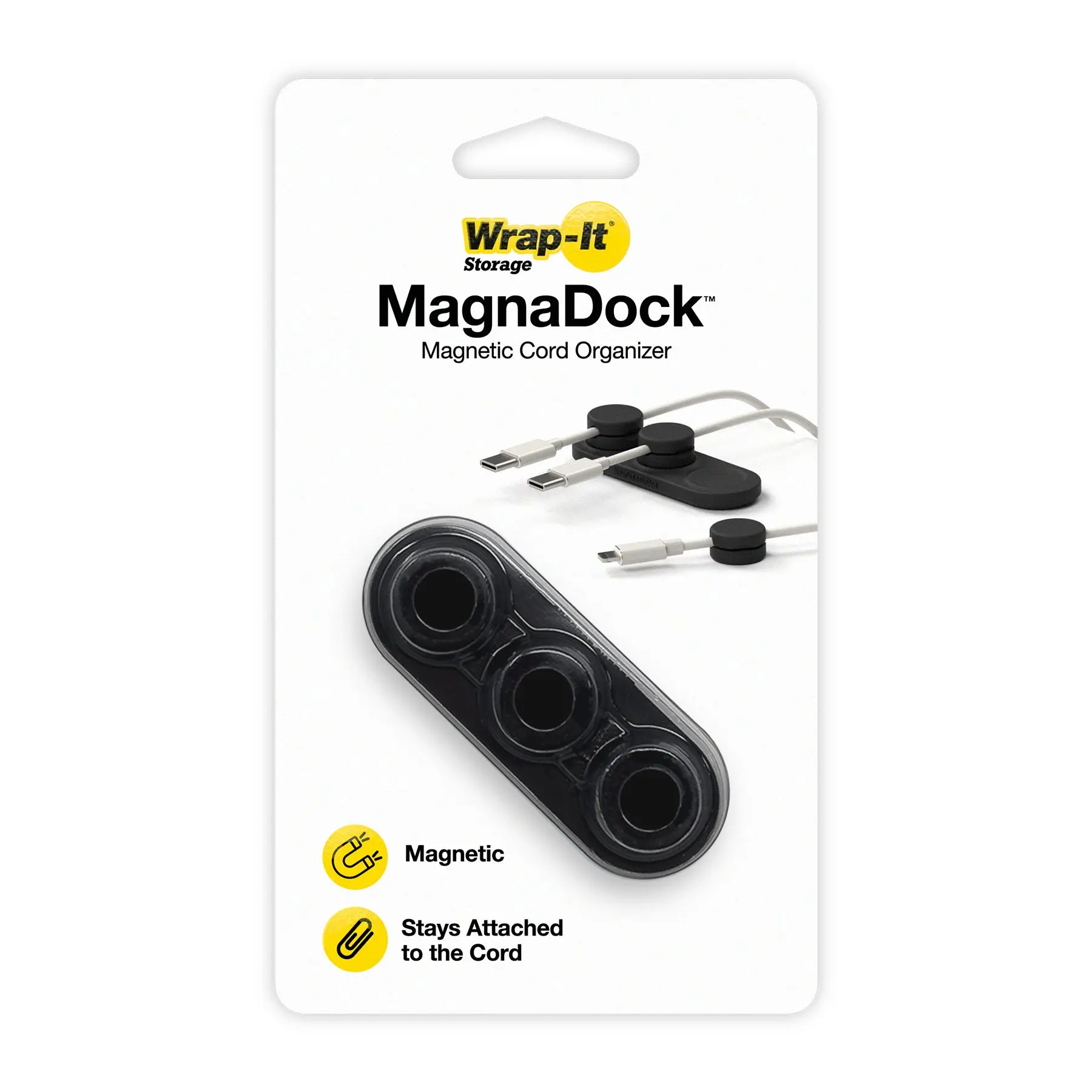 MagnaDock - Magnetic Cord Organizer by Wrap-It Storage