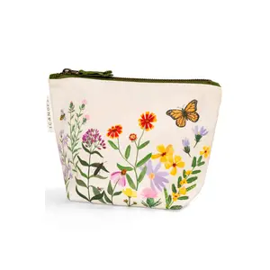 Wildflower Botanicals Canvas Pouch