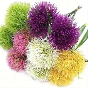 Artificial Dandelion Flower, 10pcs/set Colorful Faux Flower Bouquet, Decorative Flower for Home & Kitchen Decor, Desktop Ornament without Vase, Fruit