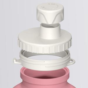 Collapsible Water Bottles 20.6oz, Silicone Foldable Portable Travel Water Bottle, BPA-Free, Leakproof Reusable for Traveling Camping Hiking Cycling Yoga Sports Outdoor, 1 Pack (Dark Blue)