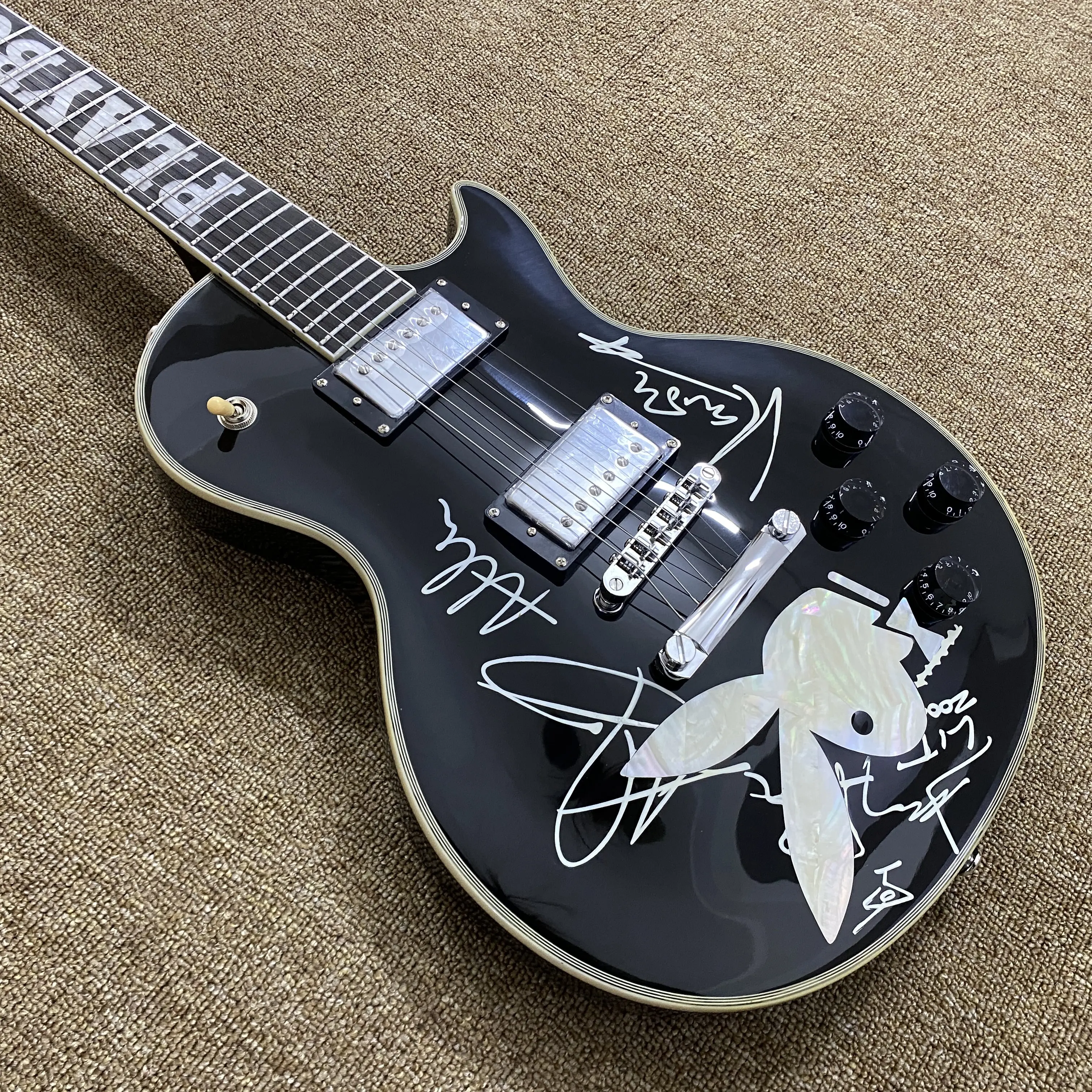 6-String Electric Guitar Instrument - HH Pickups, Chrome Hardware, Mahogany Body, Rosewood Fretboard, 6 Strings, H-H Configuration, Luxurious Feel, Rich Versatile Sound for Rock Music