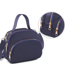 2026 New Style Solid Color Crossbody Bag - Elegant Quilted Nylon Tote | Versatile Mini Handbag for Women, Teens, Girls | Casual Outdoor & Everyday Essential